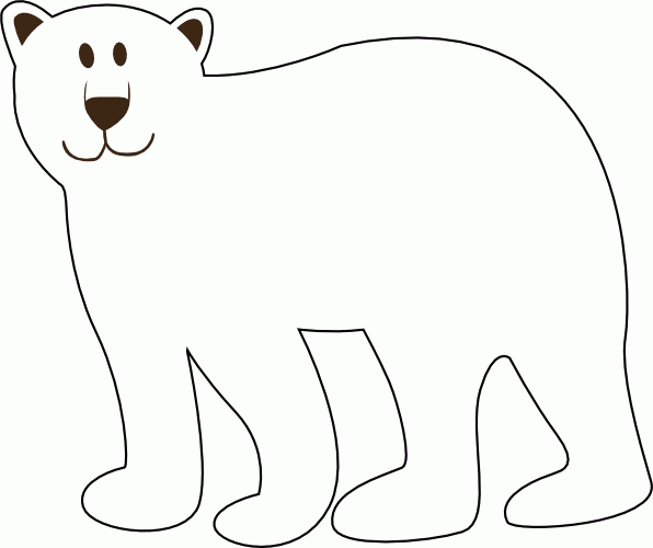 Como dibujar un oso polar facil - Imagui