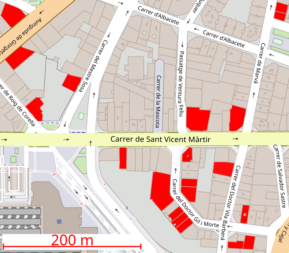 Centros privados en la calle San Vicente