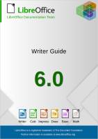 LibreOffice.org 6.0 Writer guide - 201807