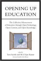 Opening Up Education - Editado por Toru Iiyoshi y M. S. Vijay Kumar - 2008-09