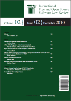 Revista Int. FOSS Law Review - vol 2 nº 2 - 2011-01