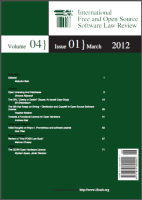 Revista Int. FOSS Law Review - vol 4 nº 1 - 2012-03