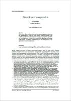 Revista The Journal of Open Law, Technology & Society - vol 12 nº 1 - 2021-01