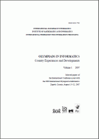 Revista Olympiads in informatics - nº 1 - 2007-08