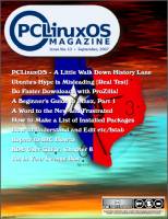 Revista The PCLinuxOS Magazine - nº 13 - 2007-09