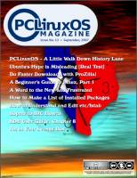 Revista The PCLinuxOS Magazine - nº 13 - 2007-09