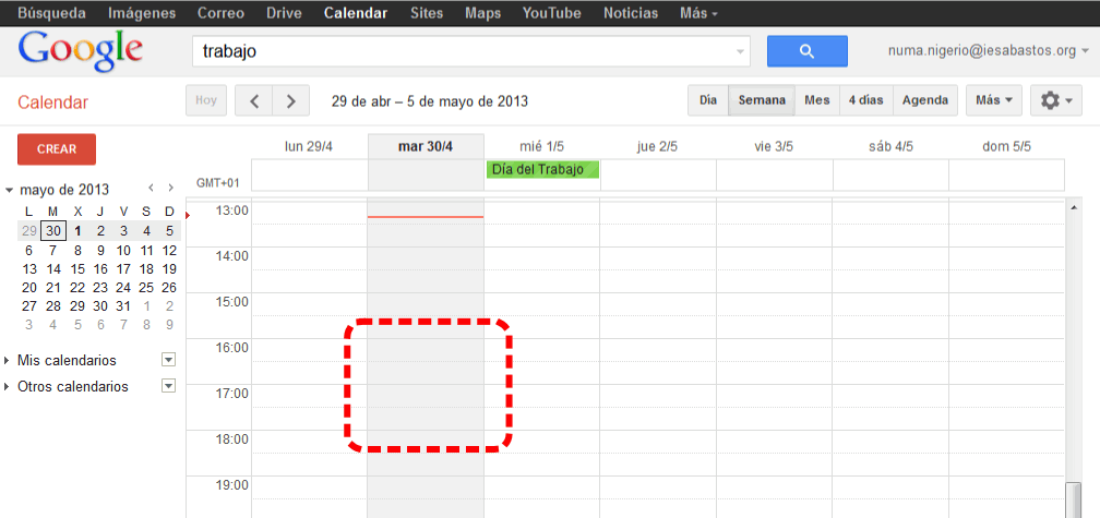 Calendar. Añadir nuevo evento