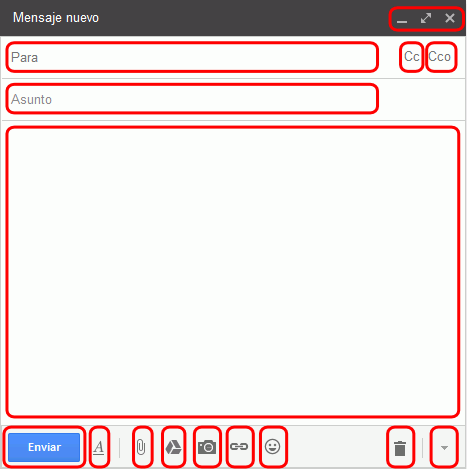 Gmail. Redactar un nuevo correo