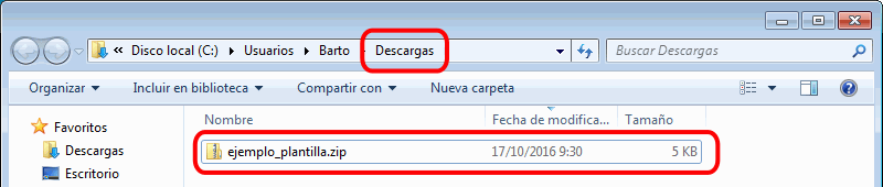 Descargar la página sin formatear