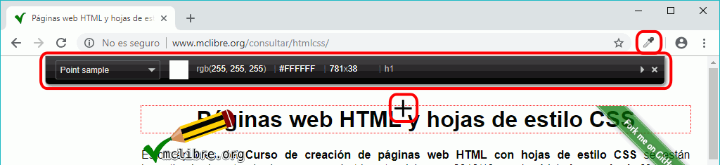 Chrome. Extensión ColorZilla