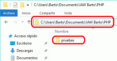 Eclipse PHP - Creación de nuevo proyecto