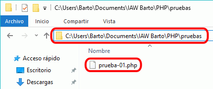 Eclipse PHP - Creación de archivo PHP