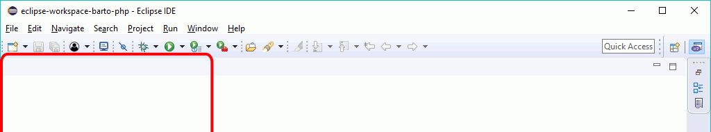 Eclipse PHP - Mostrar Explorador de proyectos