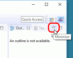 Eclipse PHP - Ocultar vistas Outline y Task