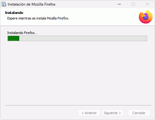 Firefox - Instalación - Instalando