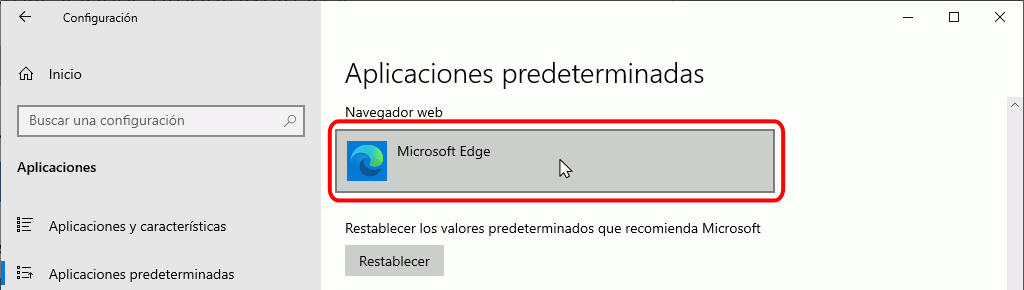 Firefox - Configurar como predeterminado