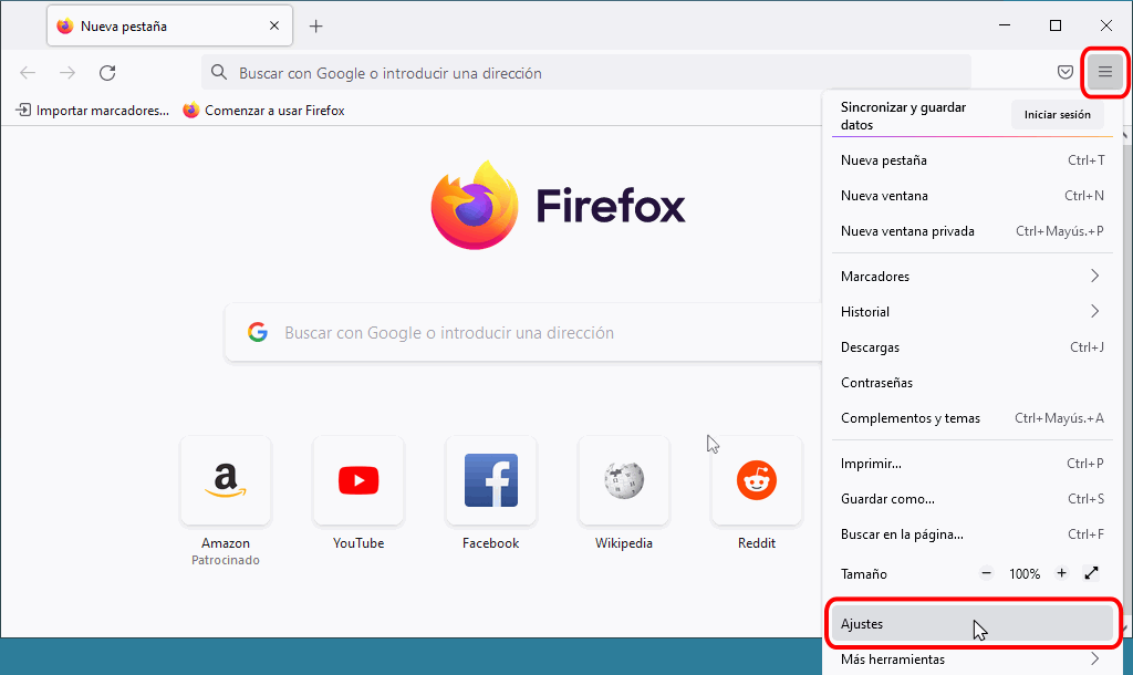 Muchos comentarista Tamano relativo Configuración básica de Firefox. Informática. Bartolomé Sintes Marco.  www.mclibre.org