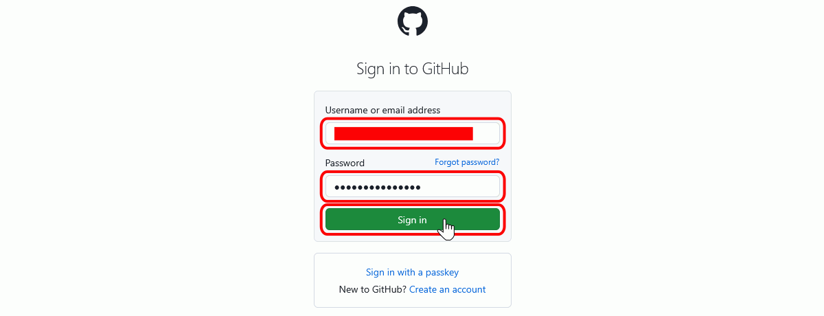 GitHub - Entrar en la cuenta