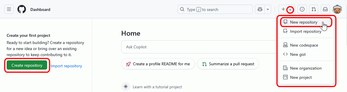 GitHub - Crear repositorio
