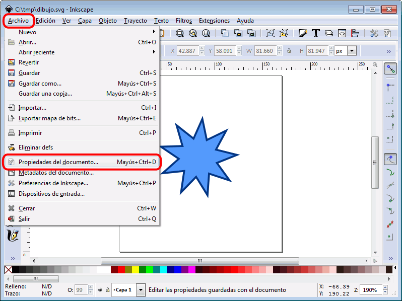 Inkscape. Ajustar página a contenido 2