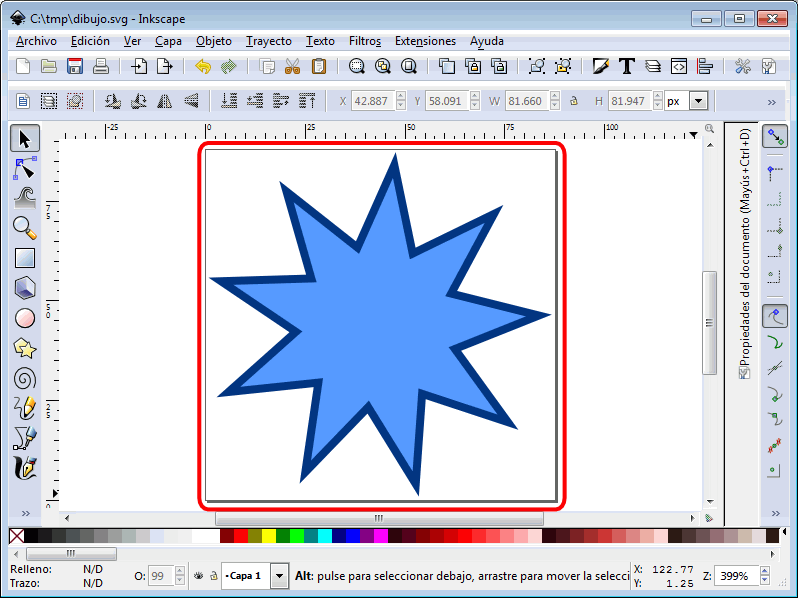 Inkscape. Ajustar página a contenido 8