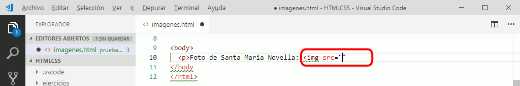 VSC. Insertar rutas de archivos