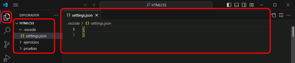 VSC. Modificar preferencias