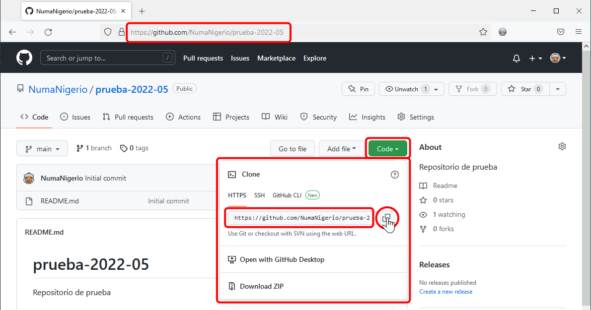 Clonar repositorio GitHub con VSC