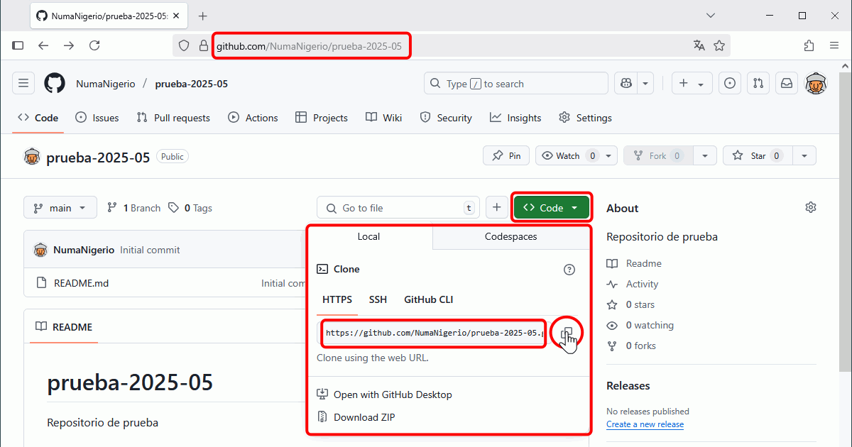 Clonar repositorio GitHub con VSC