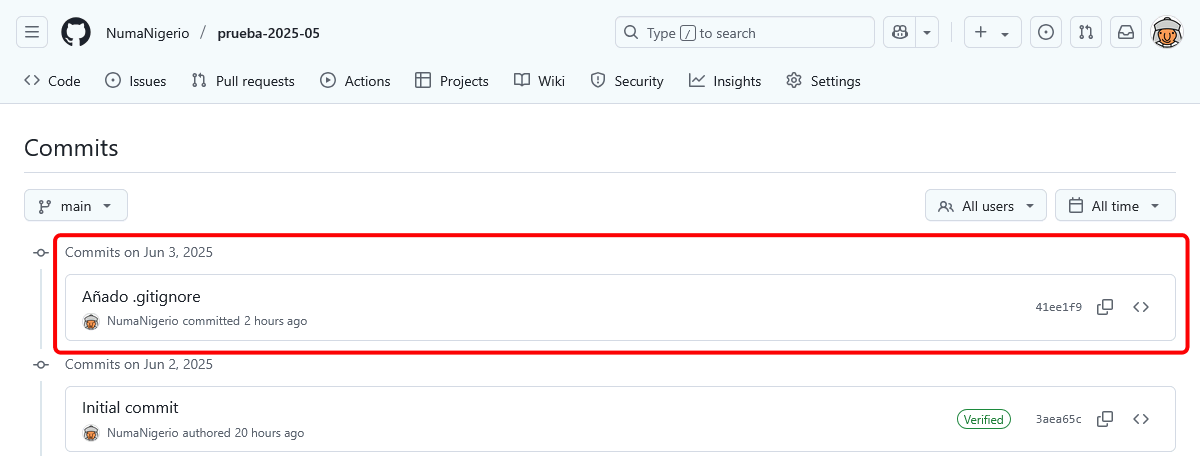 Realizar commits en GitHub con VSC