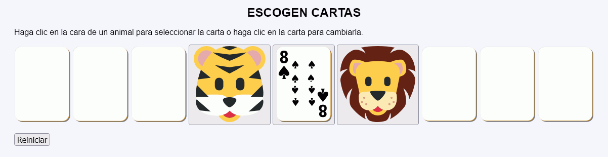 Escogen cartas