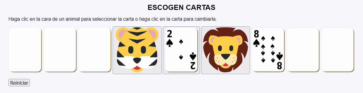 Escogen cartas