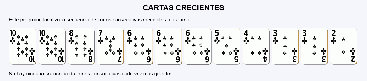 Cartas crecientes