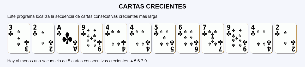 Cartas crecientes