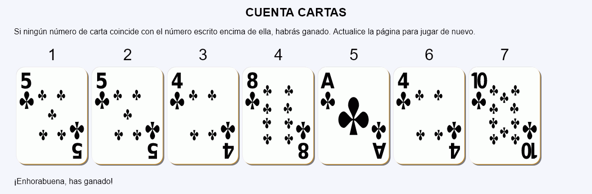 Cuenta cartas