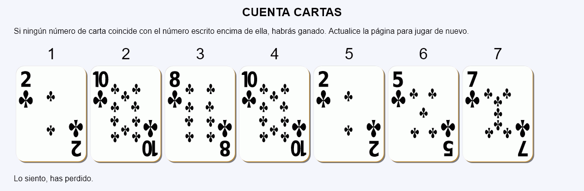 Cuenta cartas