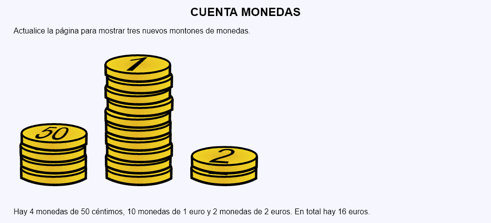 Cuenta monedas