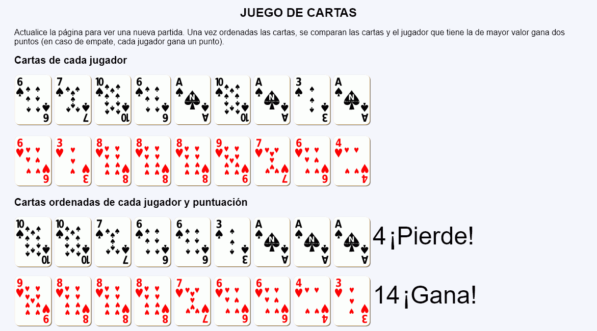 Juego de cartas