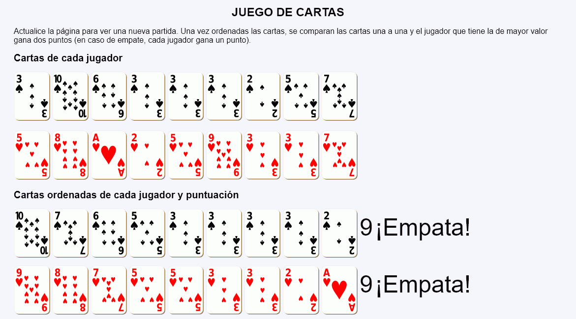 Juego de cartas