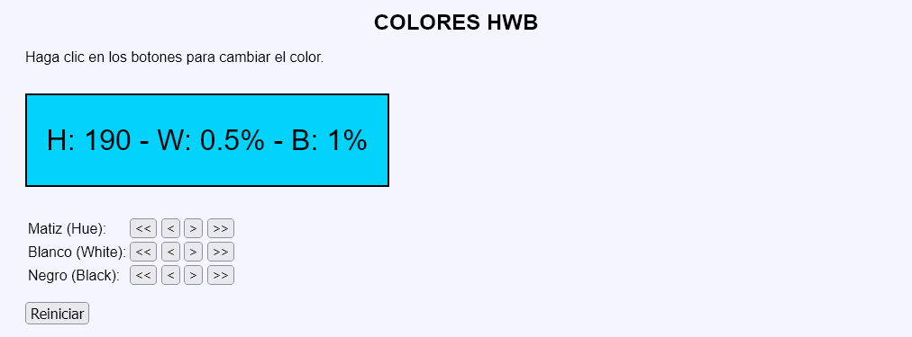 Colores HWB
