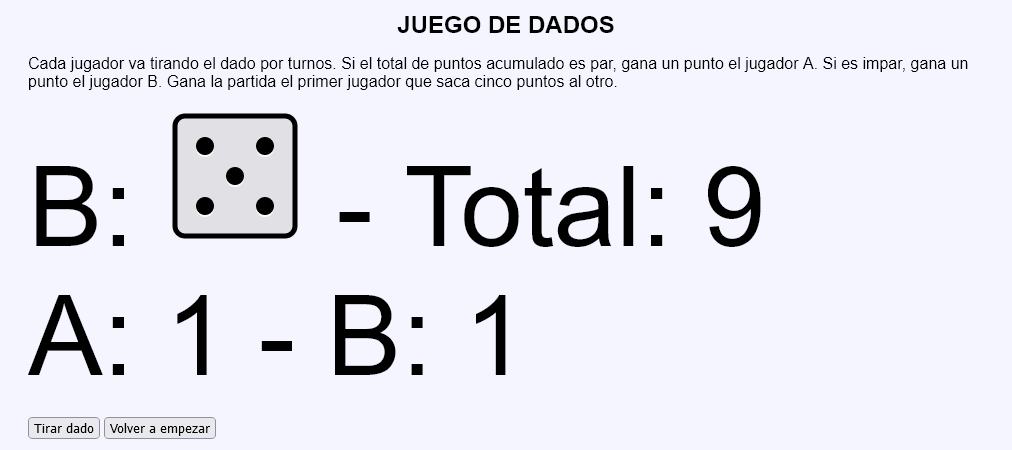 Juego de dados