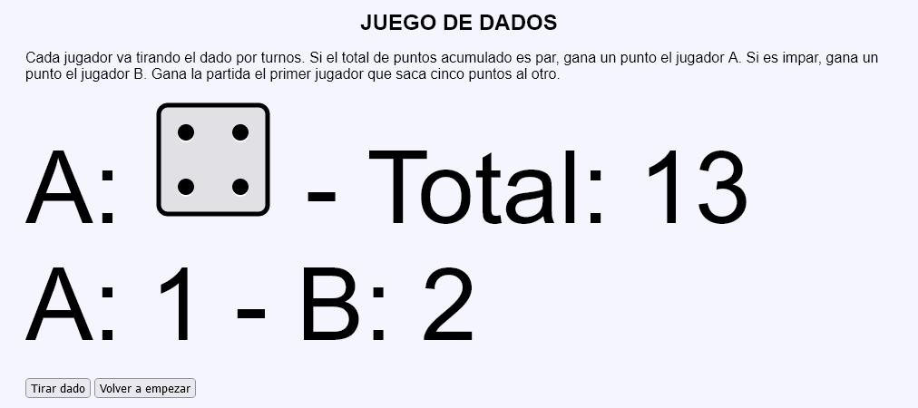 Juego de dados