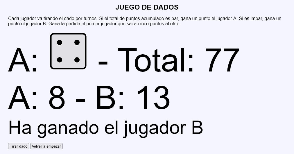 Juego de dados