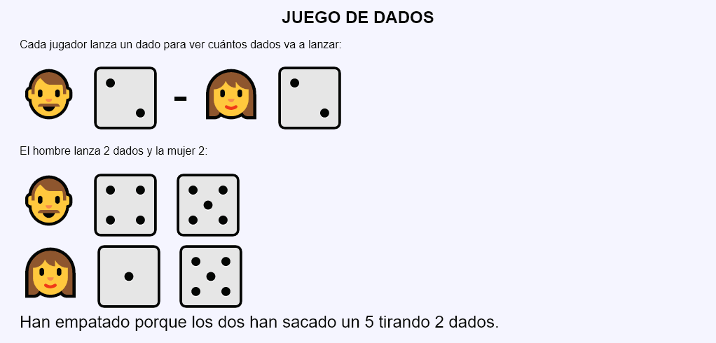 Juego de dados