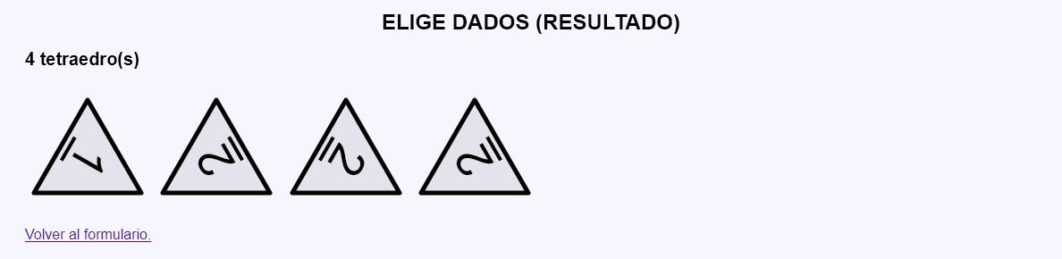 Elige dados