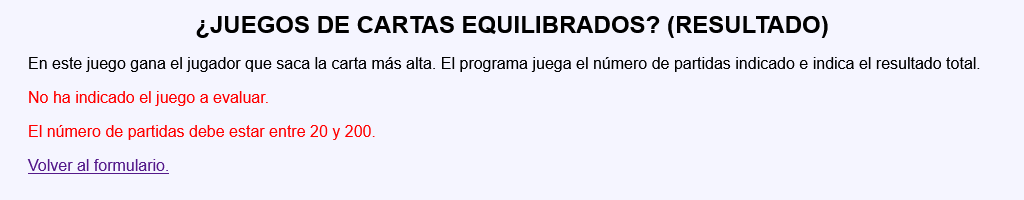 ¿Juegos de cartas equilibrados?