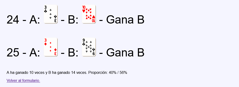 ¿Juegos de cartas equilibrados?