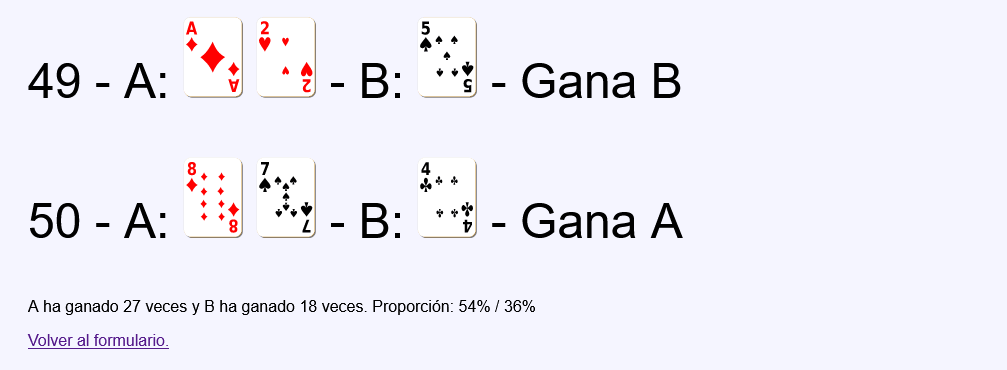 ¿Juegos de cartas equilibrados?