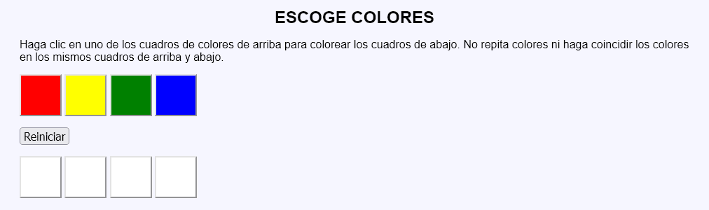 Escoge colores