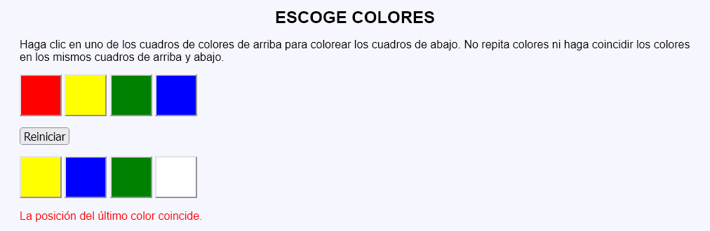 Escoge colores